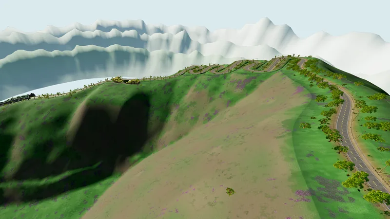 Blue Mountain Run track selection artwork